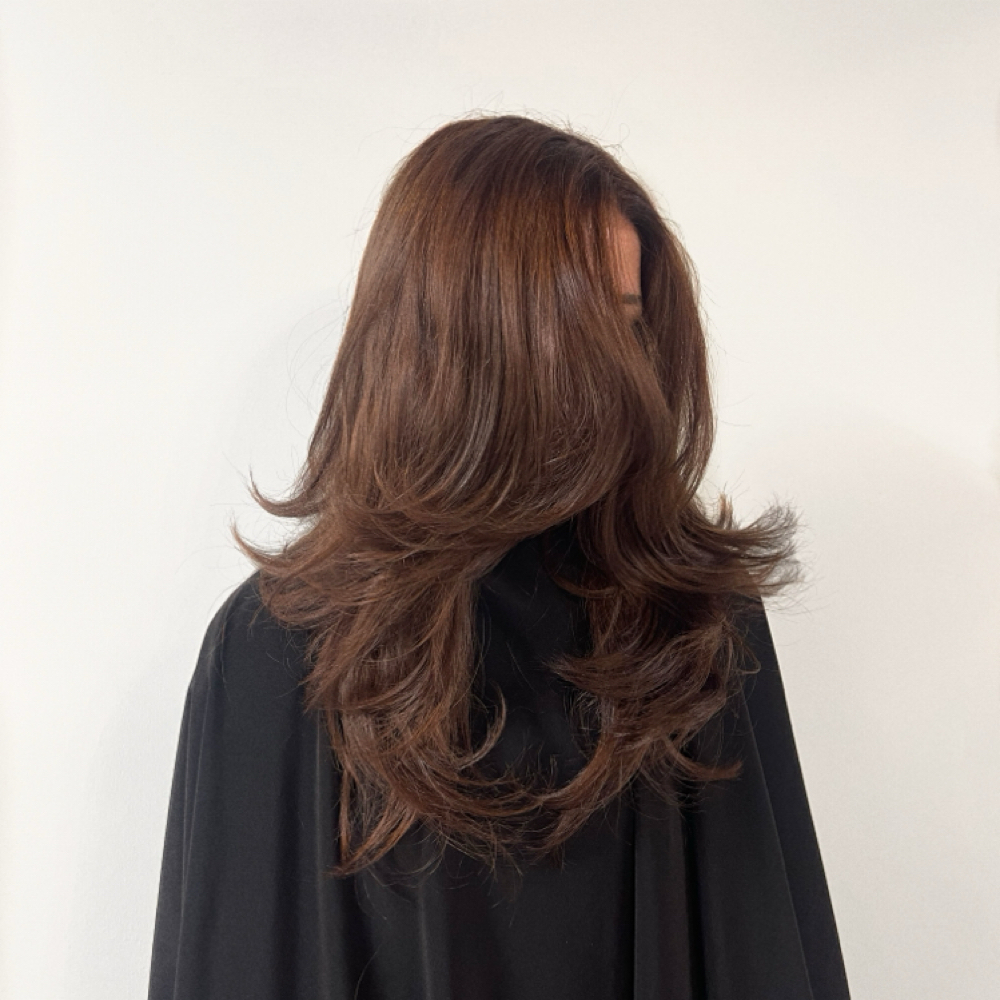 Terra Tier Layers With Blowout at Terra Tier studio in Frisco, TX