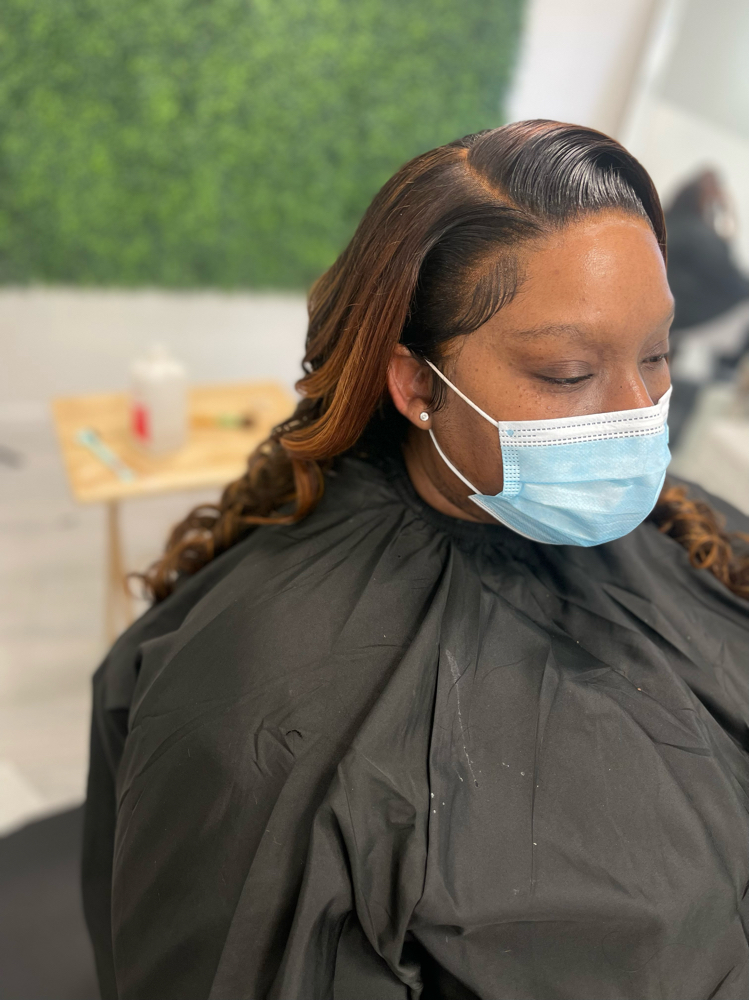 Frontal Touchup And Style No Wash