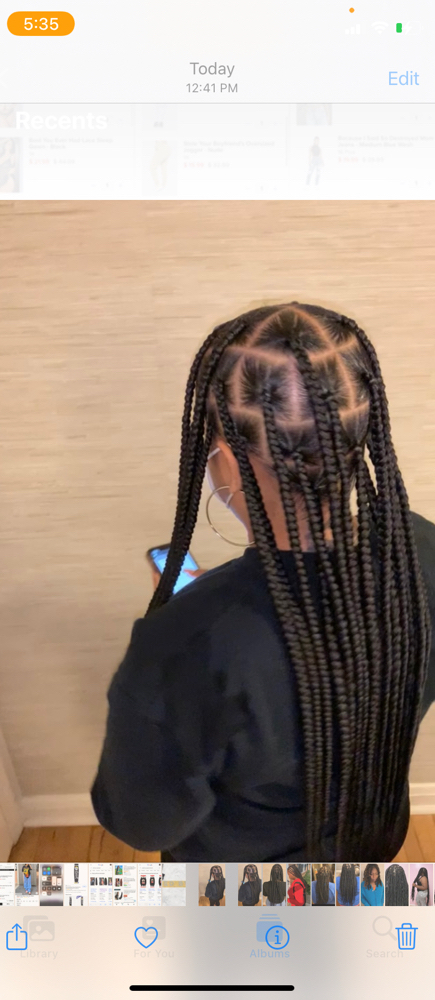 Large Knotless Braids