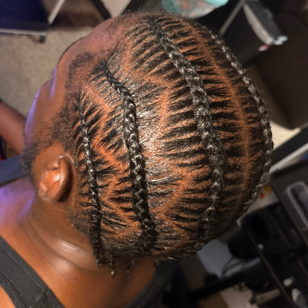 6 Male Stitch Braids at Bonitaa Beauty Co. in Syracuse, NY