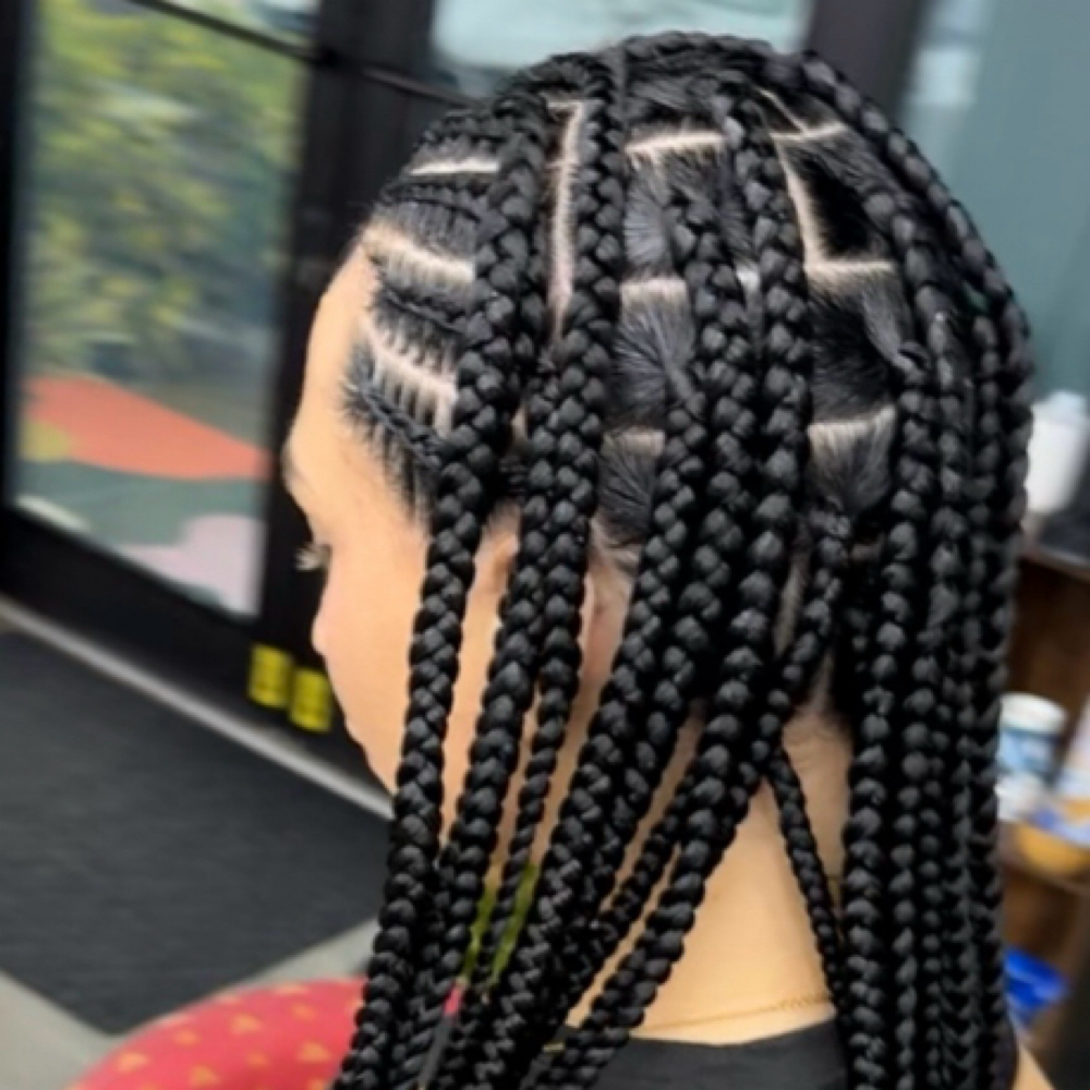 Large Fulani Braids at TKLBRAIDS in Vero Beach, FL