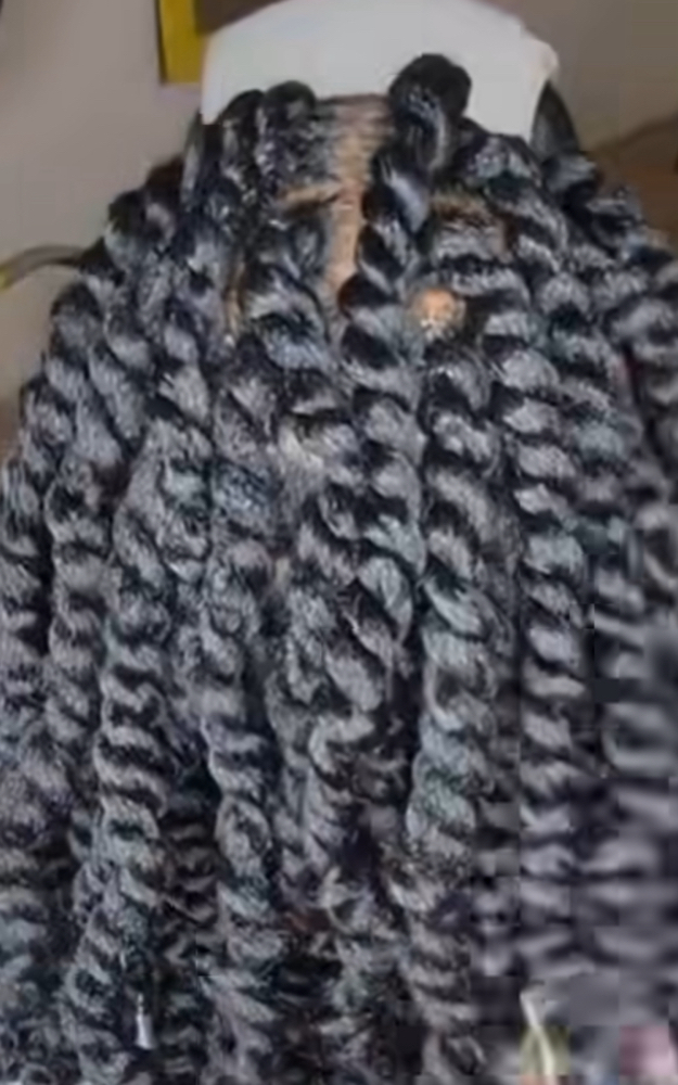 Jumbo Twist W/ Extension Hair