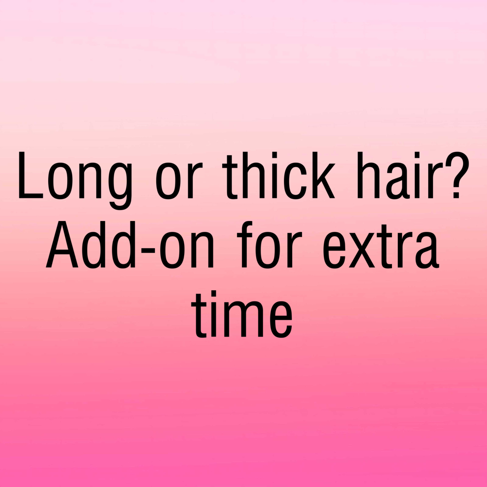 Extra Product/Time For Long/thick