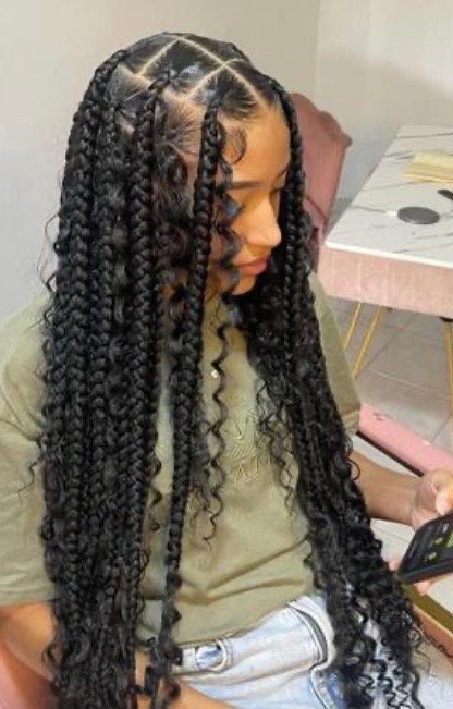 Knotless Jumbo Bohemian Braids