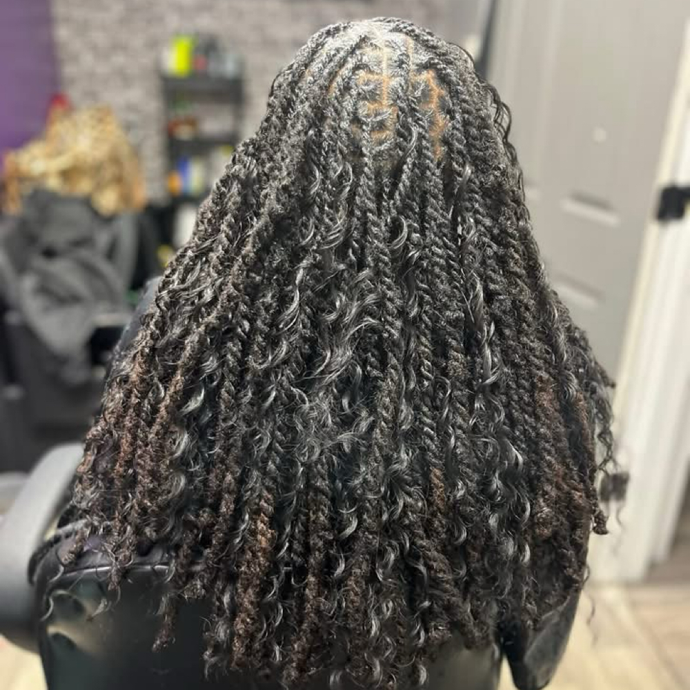 Loc Two-Strand Twists w/ Boho Piece at Stylesz_ByCentae in Temple Hills, MD