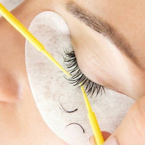 Lash removal at Aura Aesthetics in Houston, TX