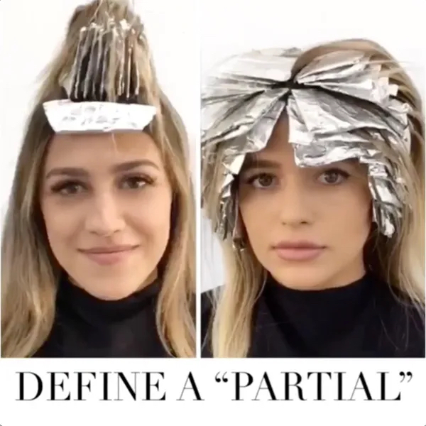 Foils W/ Root Color In Between