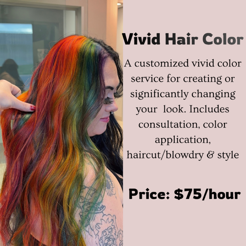 Vivid Haircolor at Styling by Destiny in Portland, MI