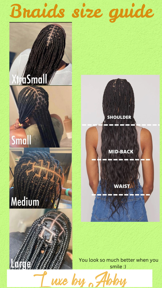 ✨Braids Size And Length