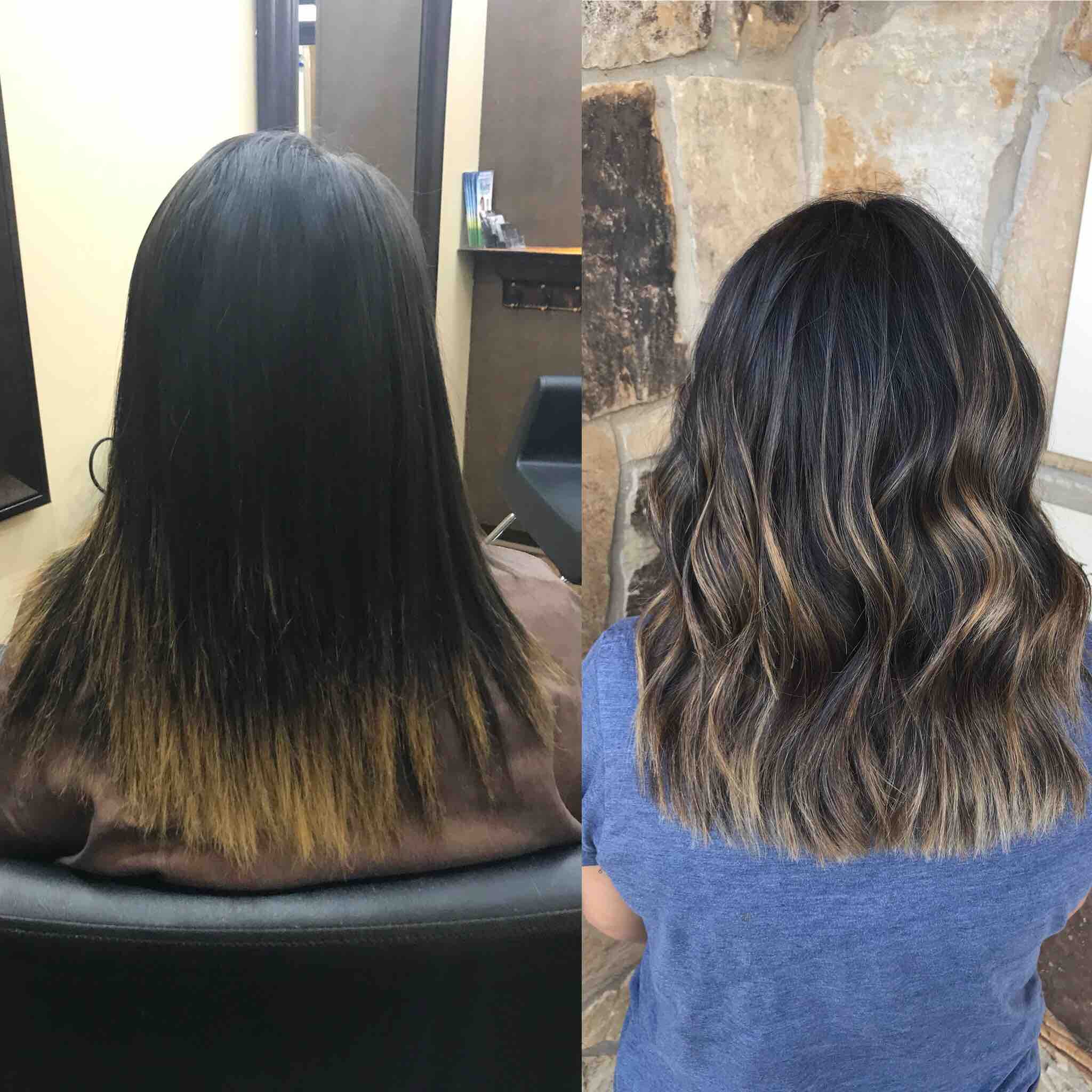 Full Balayage and Haircut