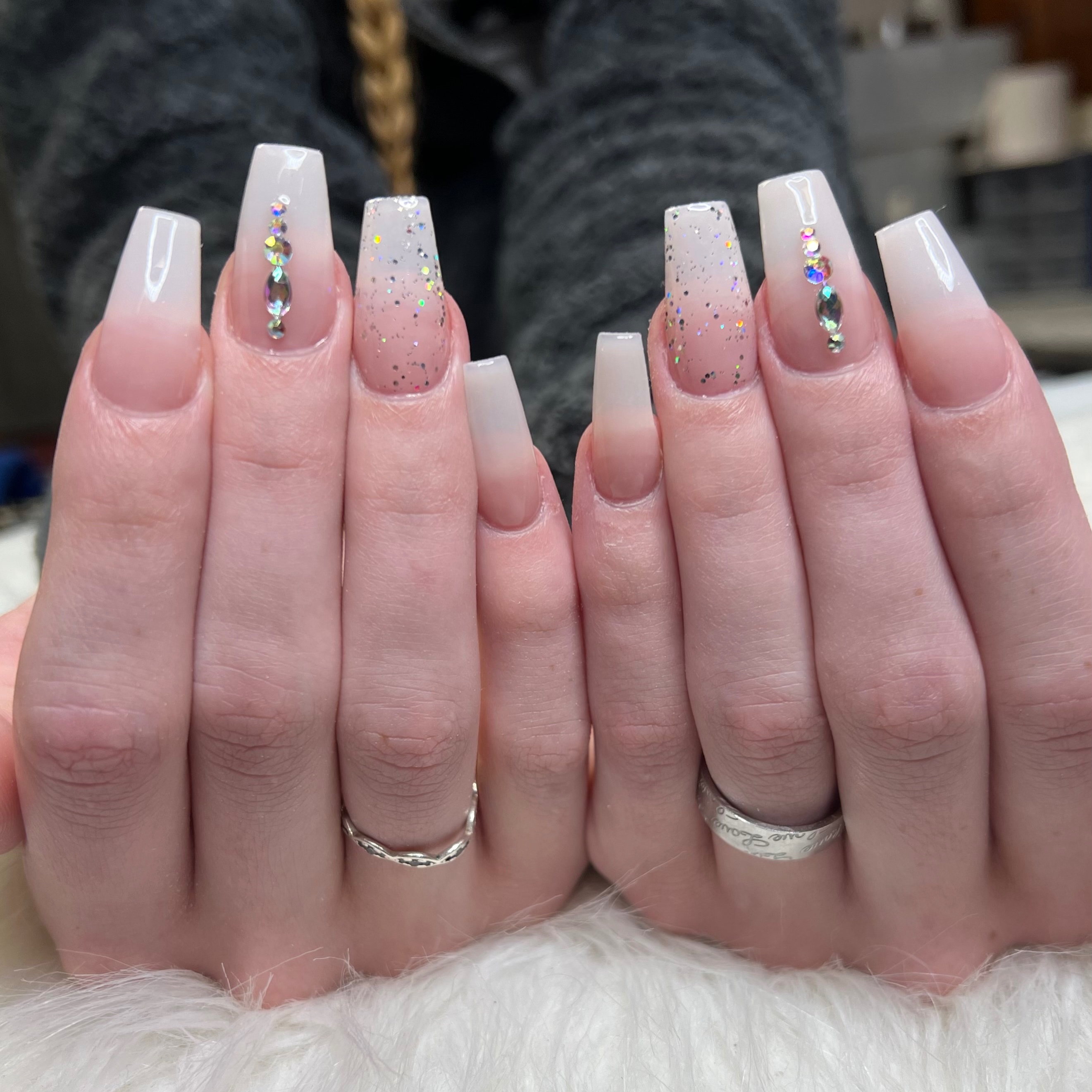Acrylic Ombré Full set at Polished Nail + Beauty Bar in Marion, NC