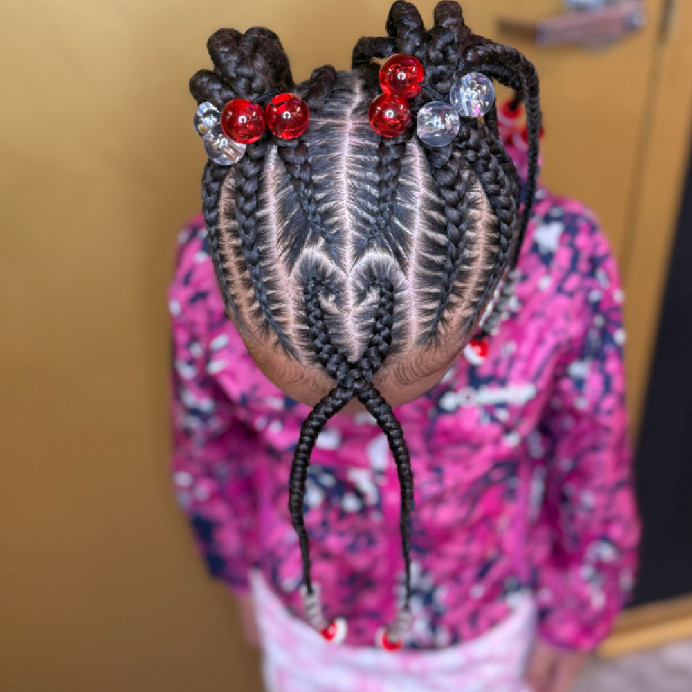 Kids Braided Pig Tails at Empressive Image Beauty Studio in North Port, FL