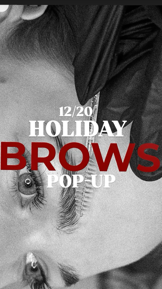 Holiday Brow Pop-up 12/20 at Glam by Camm in West Bloomfield, MI