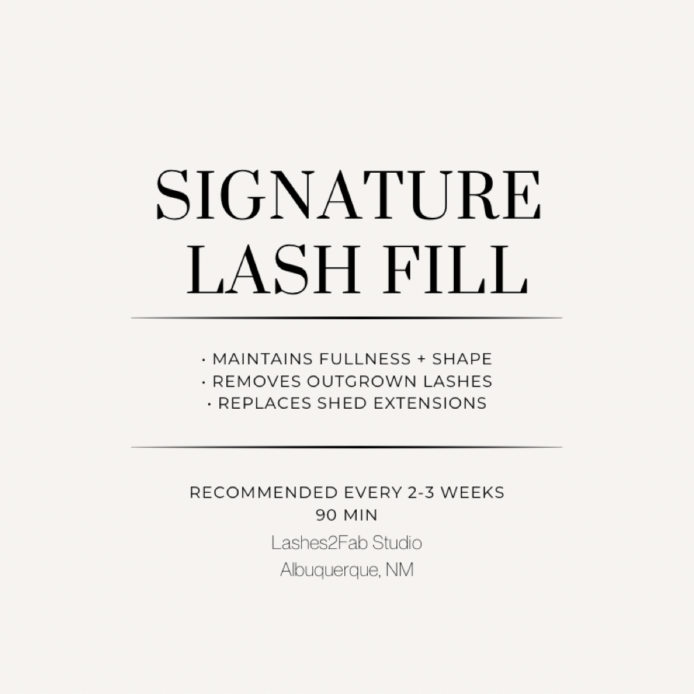 Signature Lash Fill at Lashes 2 Fab LLC in Albuquerque, NM