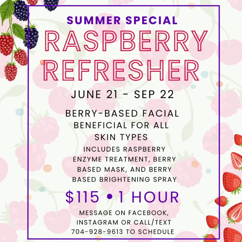 raspberry refresher 🍓 at Ace of Faces LLC in Statesville, NC