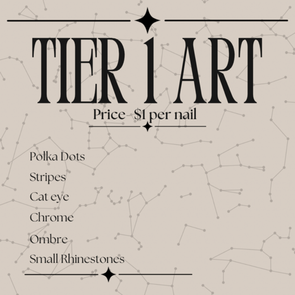 Tier 1 Nail Art at Stardust Esthetics in South Salt Lake, UT