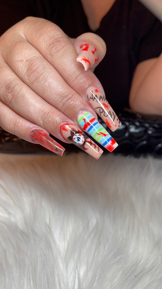 Detailed 3d + Nail Art
