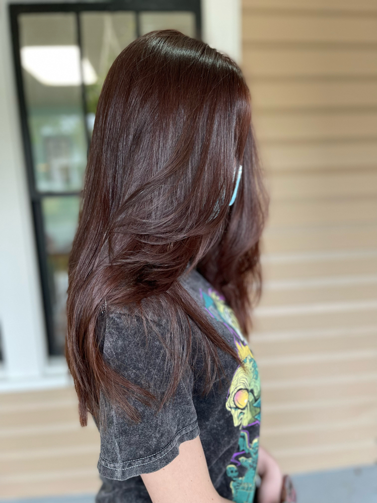 Glaze Treatment With Blowdry