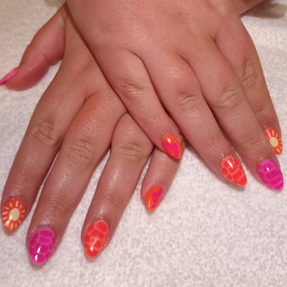 Short Acrylic Full Set at Rae Of Beauty in Fayetteville, NC