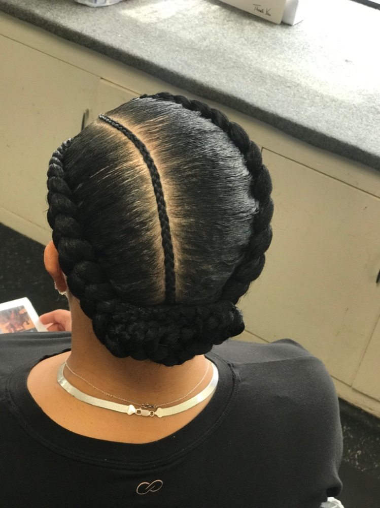 2 Cornrows (add Hair)