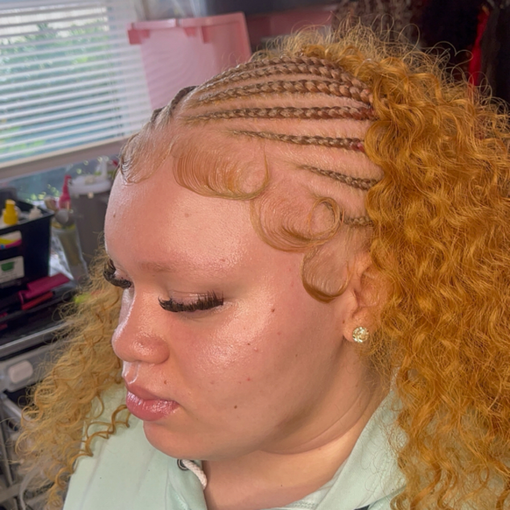 Half Weave / Half Braids at Diamond in Katy, TX