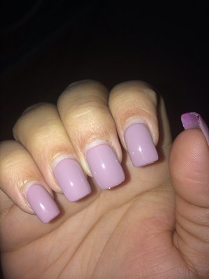 Acrylic Nail Fill W/ Shellac