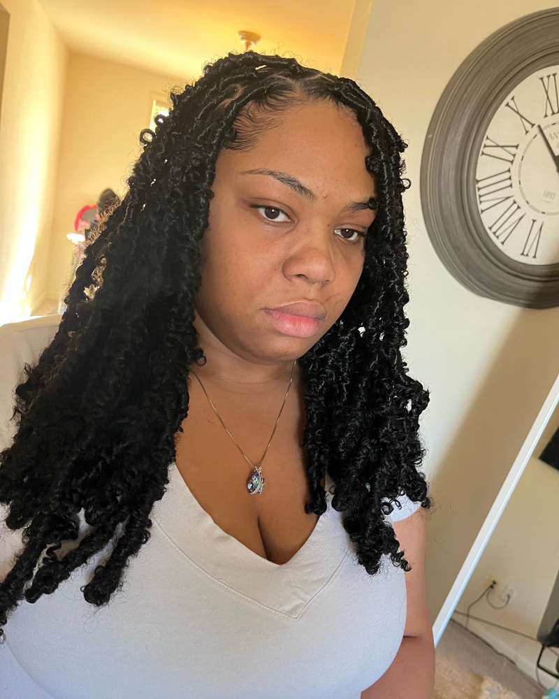 Mid Back Butterfly Locs
