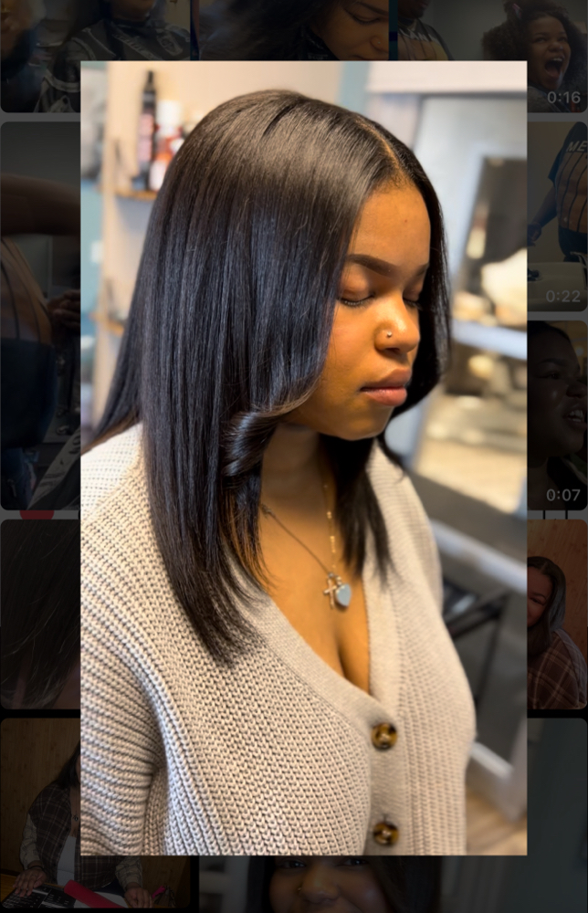 Wash Blow Dry Flat Iron