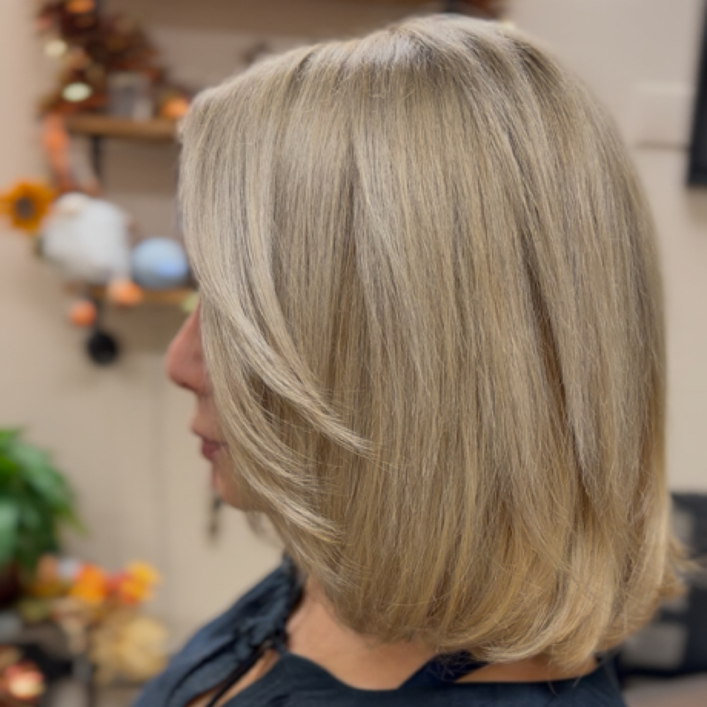 full highlights at Nova Hair Salon in Rancho Cucamonga, CA