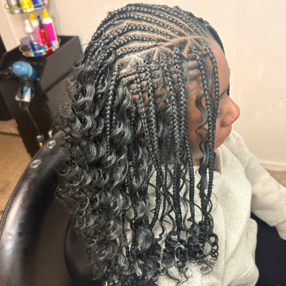 Small Fulani Flip Over Braids at Braids By Bonitaa in Syracuse, NY
