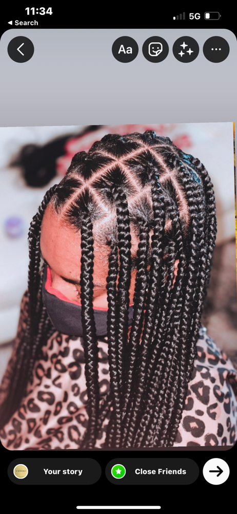 Large Knotless Boxbraids