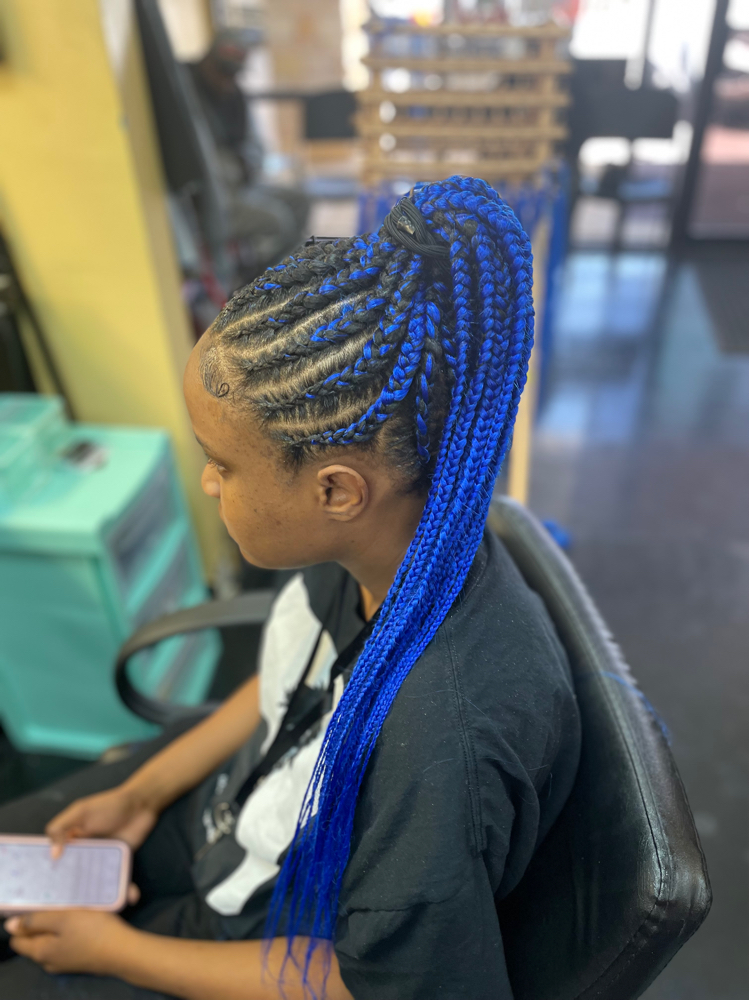Braided Ponytail(feed-in)