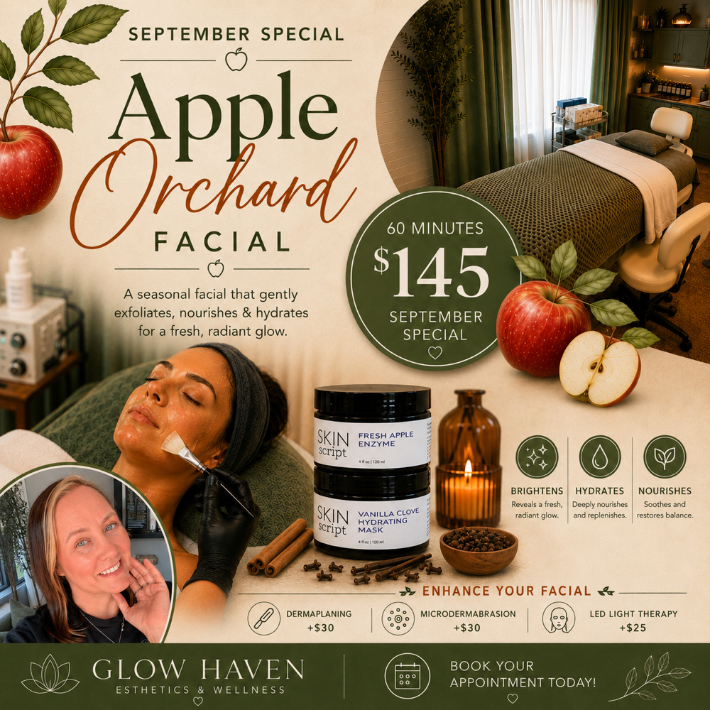 60 - minute Apple Orchard Facial at Glow Haven Esthetics & Wellness in Largo, FL