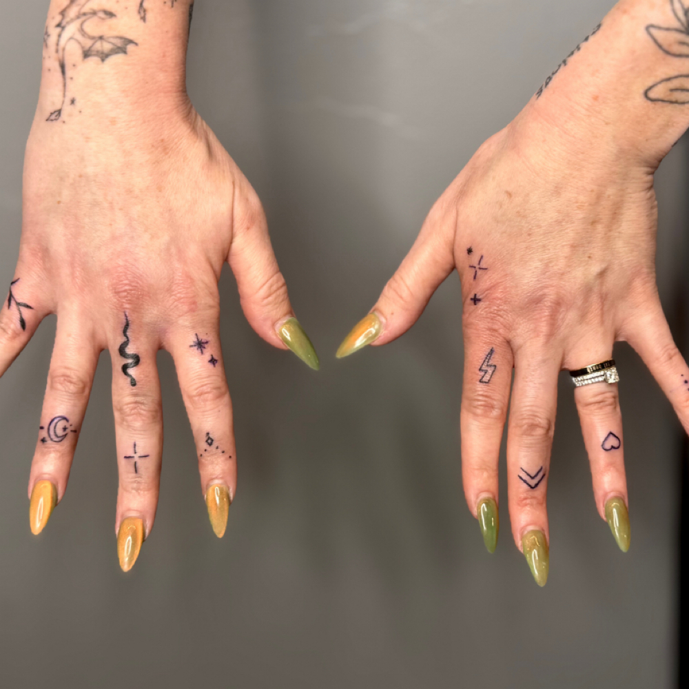 Small Finger Tattoos at M Ink Beauty Lounge in Green Bay, WI