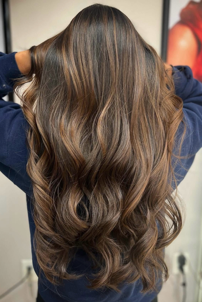 Brunette Balayage at _hairbydaisyl in Goldsboro, NC