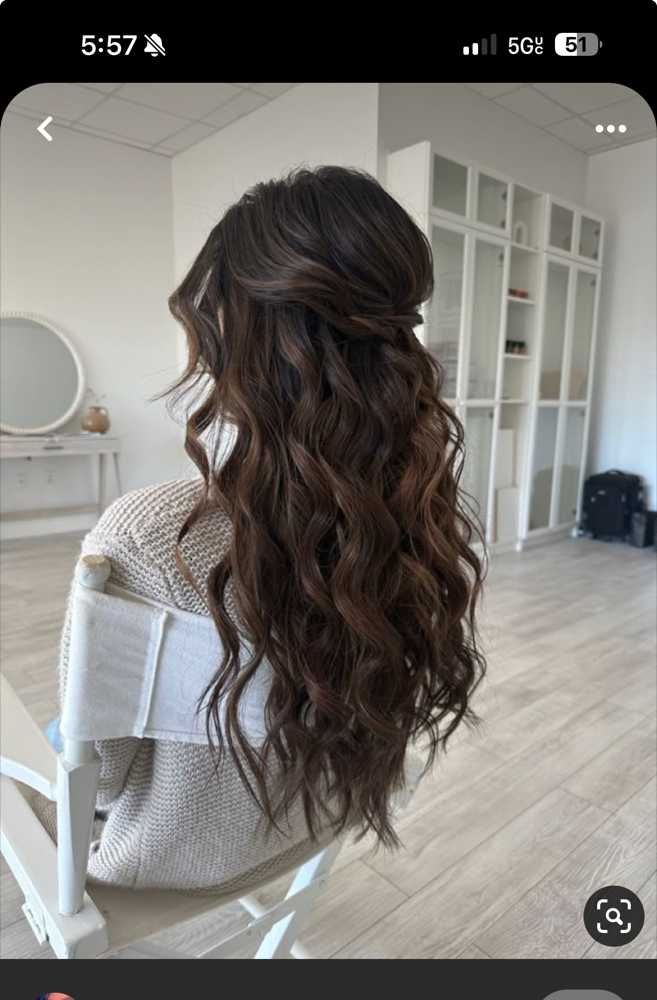 Hair Up-Do at Deb’s Glam Room in Everett, MA
