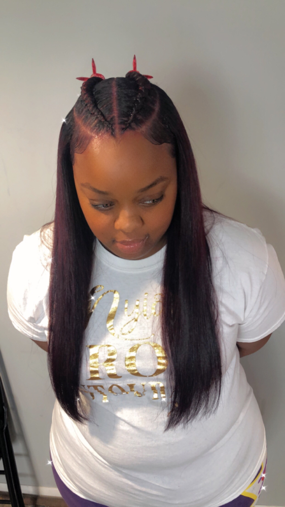 Quick Weave With 2 Braids