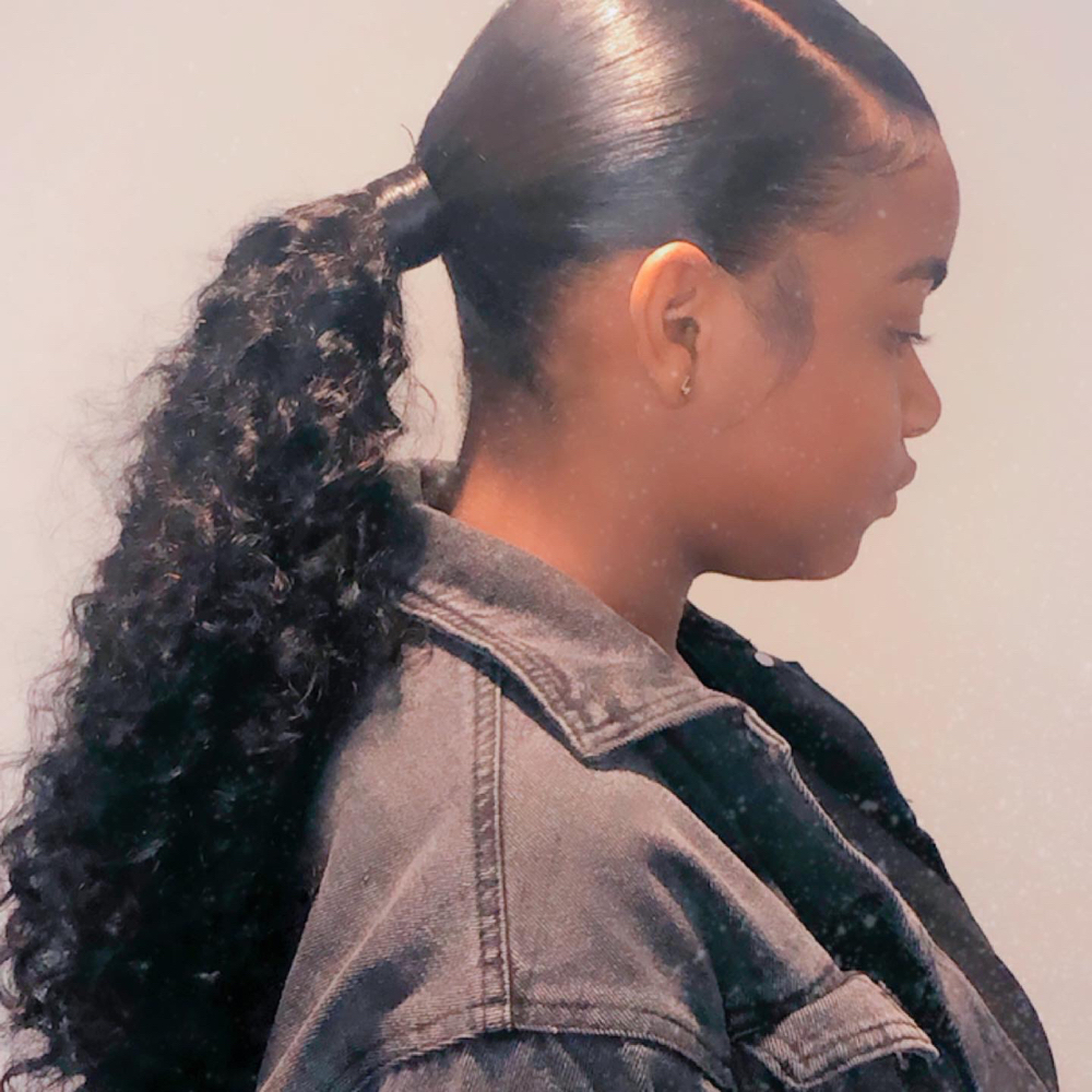 GlueLess Side Swoop Ponytail