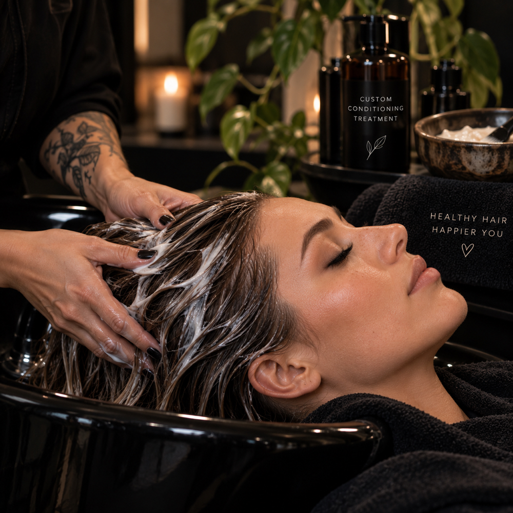 Custom Conditioning Treatment at Revolt Hair studio in Allentown, PA