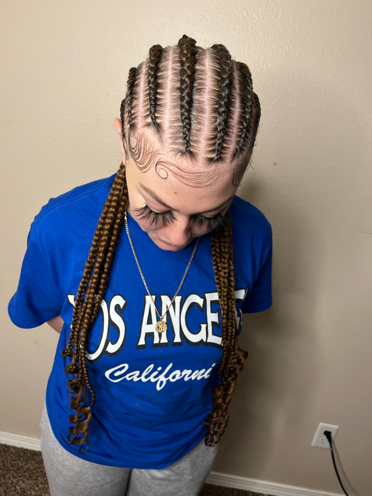 8 Feed In Braids