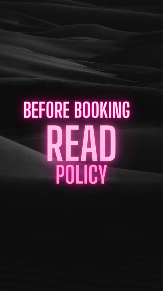 READ BEFORE BOOKING APPT.