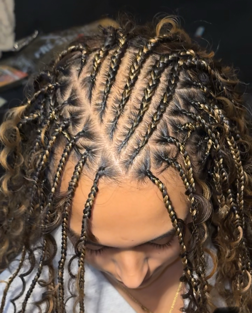 Fulani Braids With Sew In at Aaliyah’s Creations in Manchester, NH