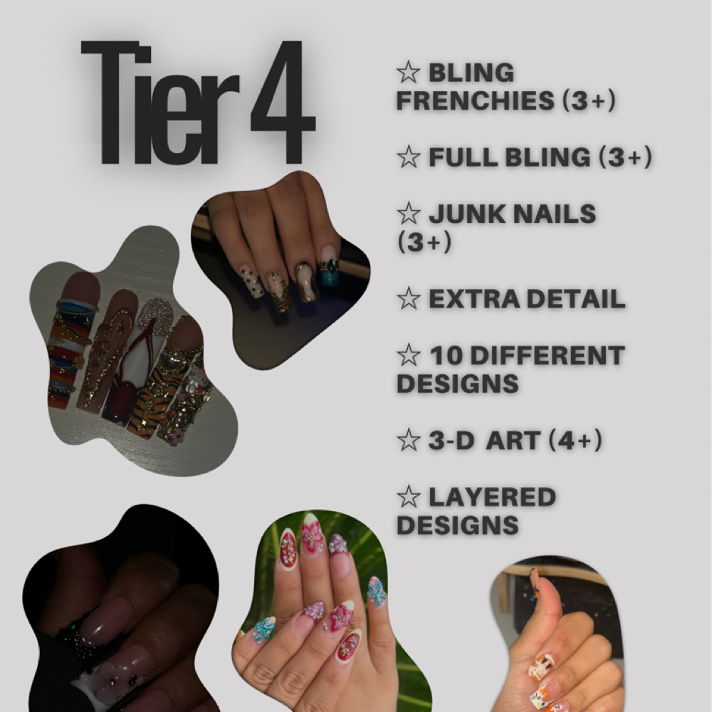 Tier 4 🥥 at Brisa's Nail Lab LLC in Rochester Hills, MI