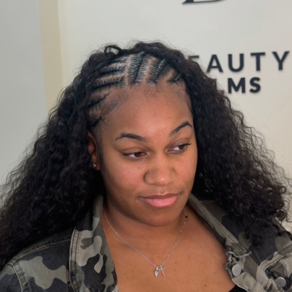Half Wig Braid Down at Sene Beauty Bar in Horn Lake, MS