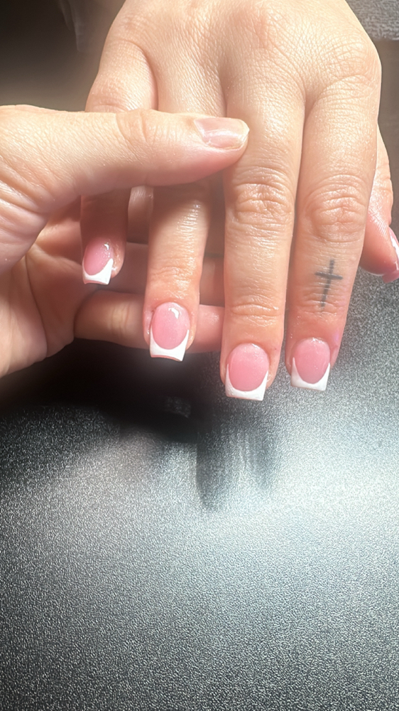 Short Acrylic Nail Set Solid Color