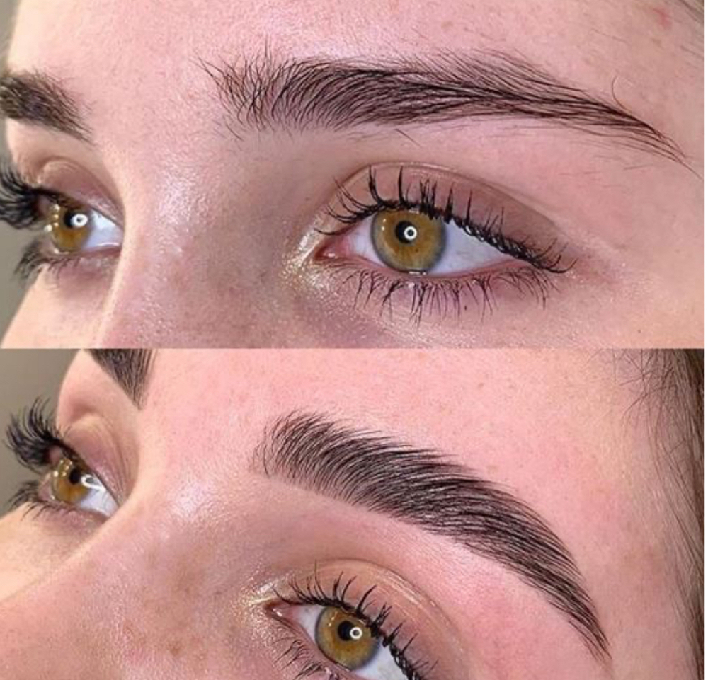 Brow Lamination and Tint