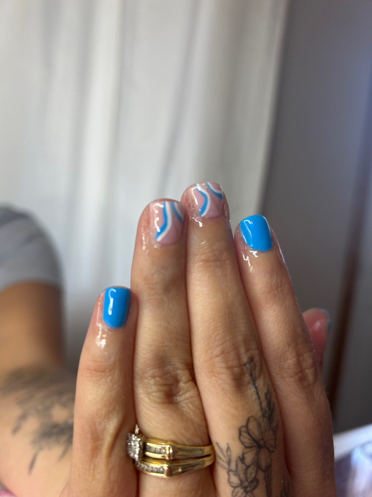 Gel manicure + design