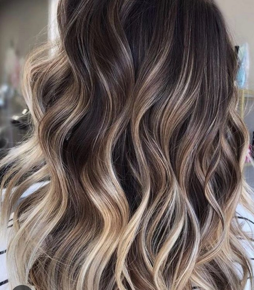 Full Balayage Application & Haircut