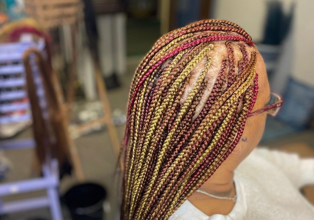 Traditional Box Braids (w/knot) at 🦋 Blessings Upon Me 🦋 in Cincinnati, OH
