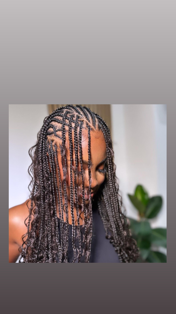 Fulani Boho Braids W/Human Hair